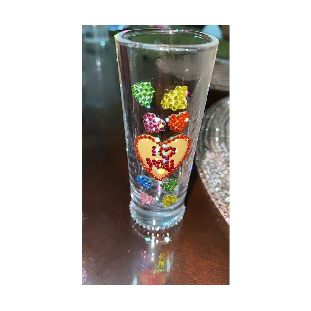 Bedazzled shot glasses